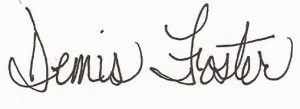 Demis Foster signature